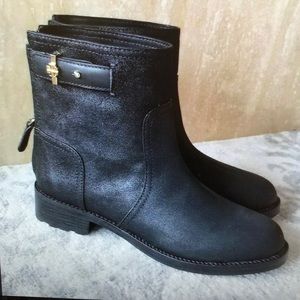 Tory Burch Selena Suede Vegan Leather Bootie Ankle
